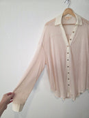 Listicle Oversized Button Up (XL)