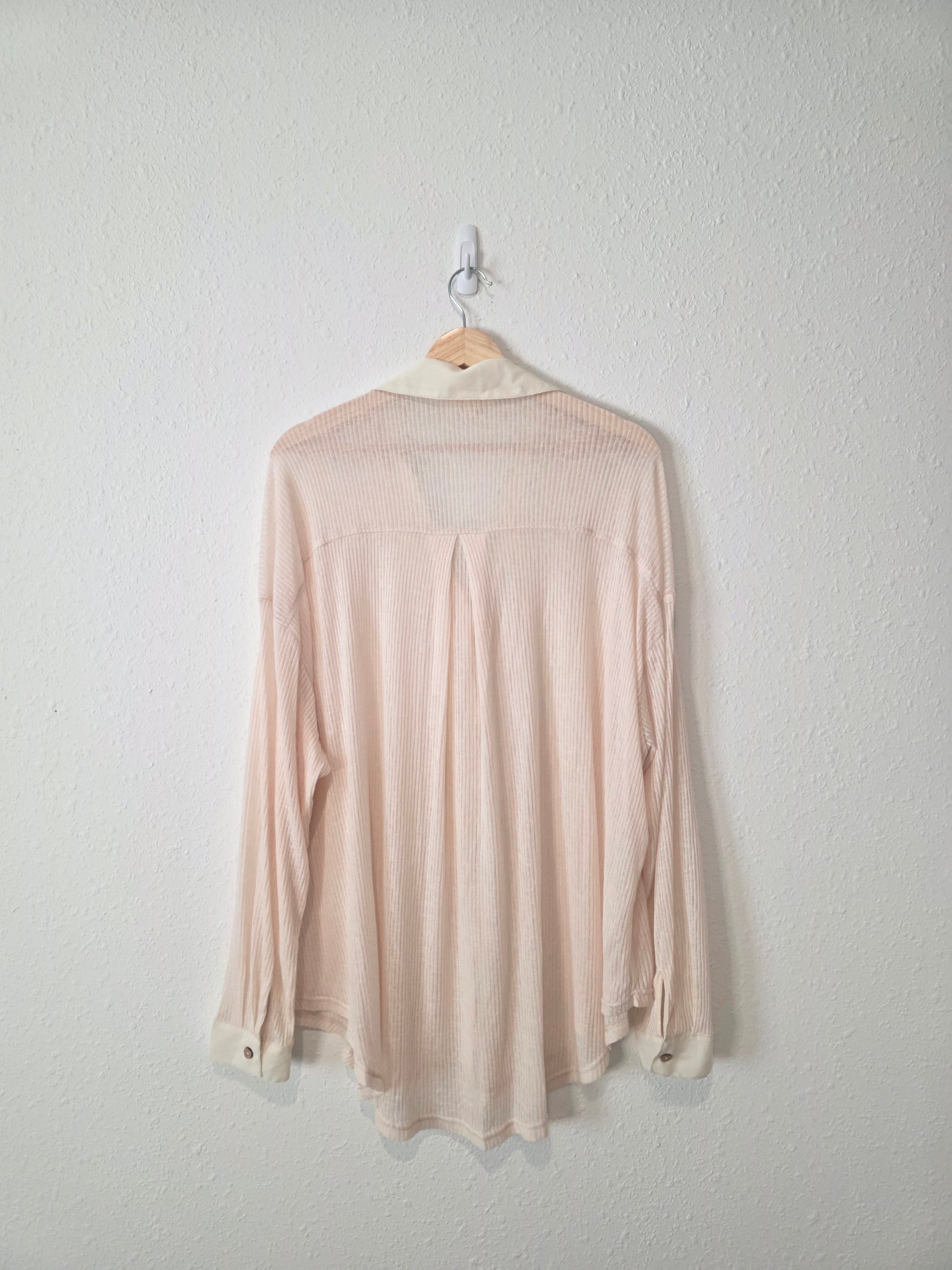 Listicle Oversized Button Up (XL)