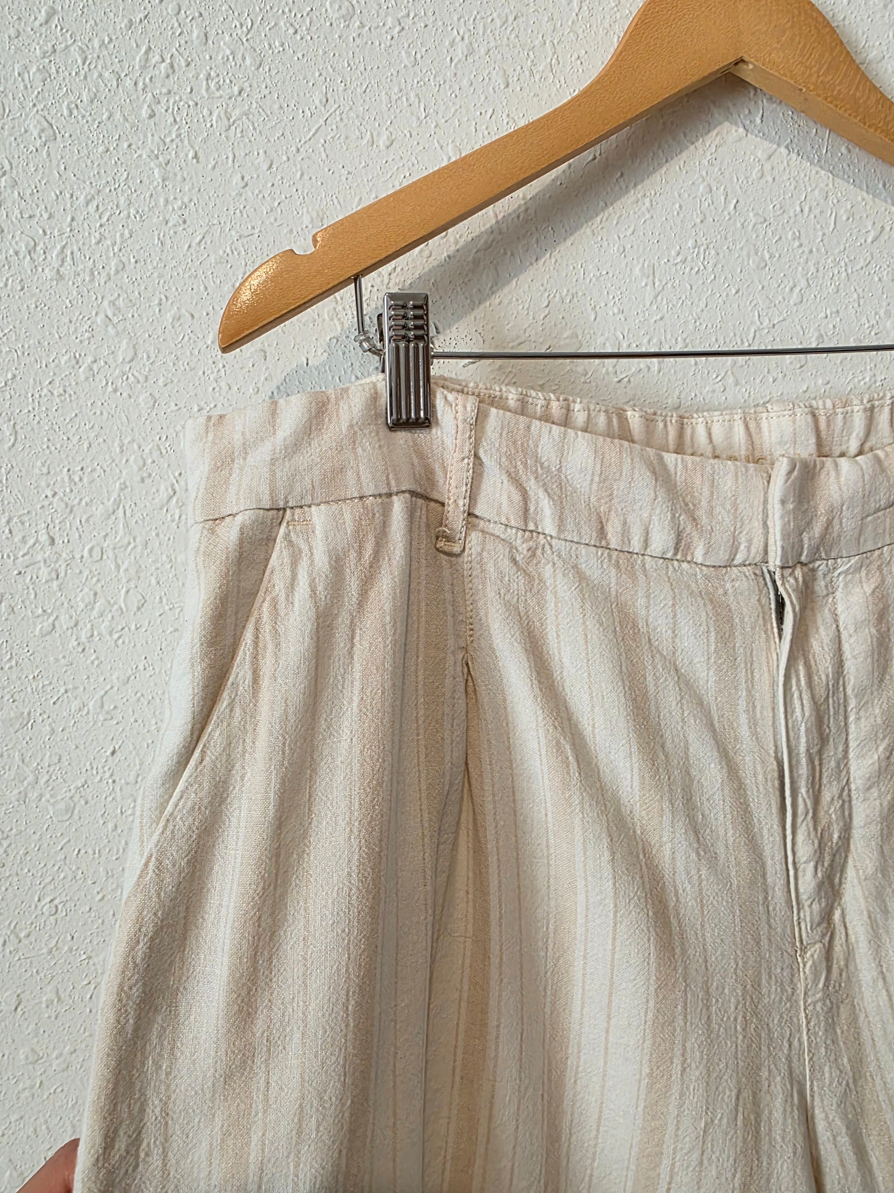 Linen Cotton Blend Wide Leg Pants (16)