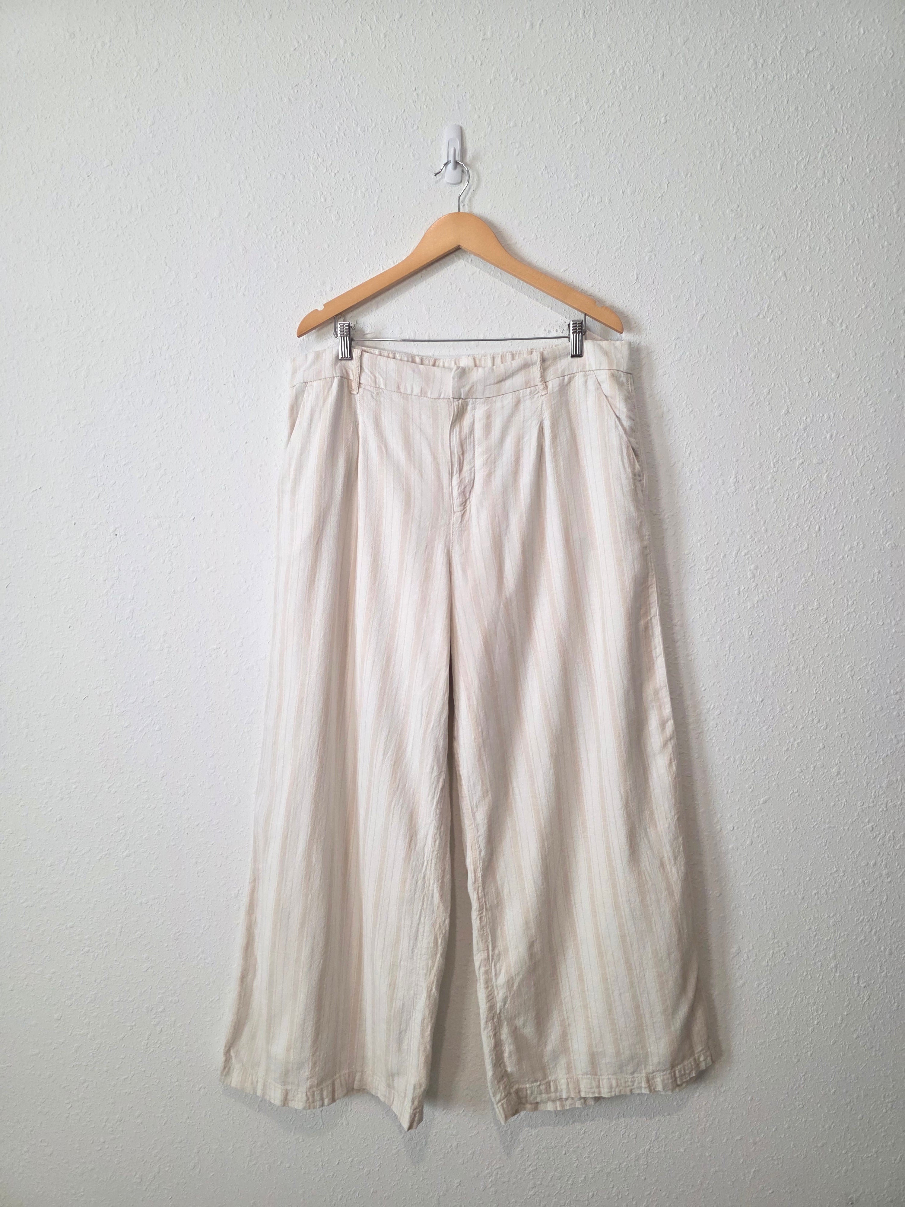 Linen Cotton Blend Wide Leg Pants (16)