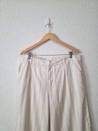 Linen Cotton Blend Wide Leg Pants (16)