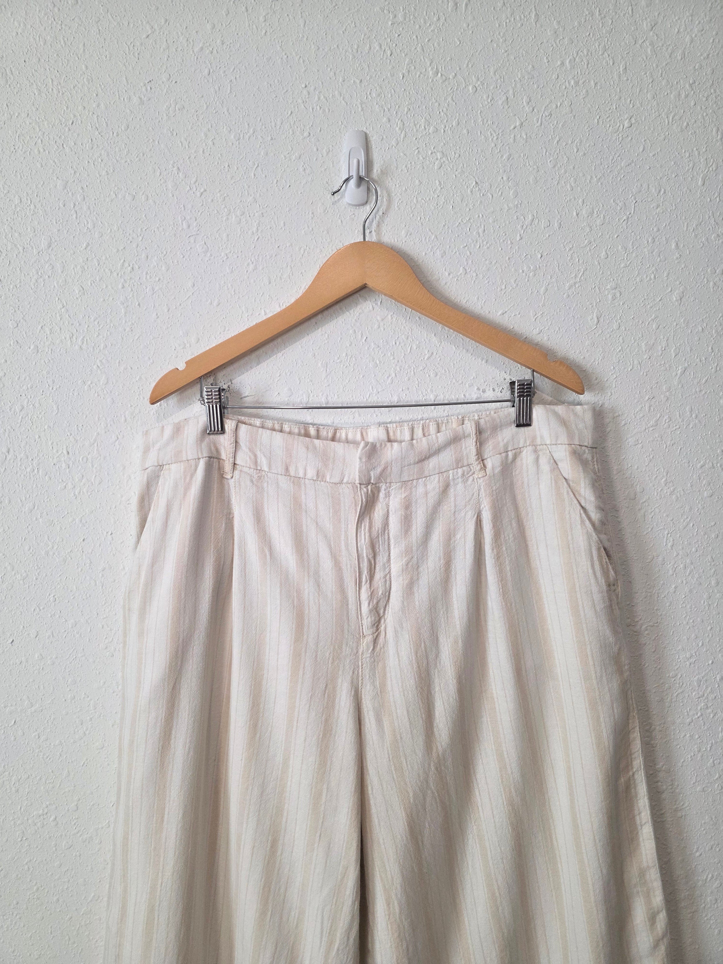 Linen Cotton Blend Wide Leg Pants (16)