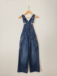Wide Leg Denim Overalls (2)