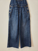 Wide Leg Denim Overalls (2)