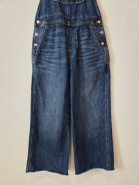 Wide Leg Denim Overalls (2)