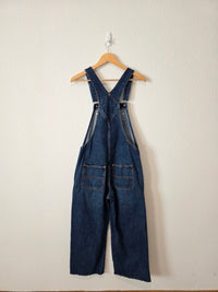 Wide Leg Denim Overalls (2)