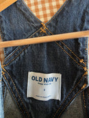 Wide Leg Denim Overalls (2)