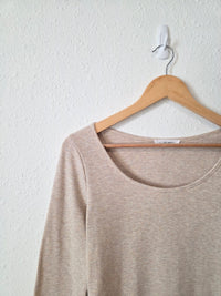Carly Jean Ribbed Long Sleeve Top (S)