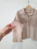Negative Waffle Henley Pullover (M)