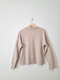 Negative Waffle Henley Pullover (M)