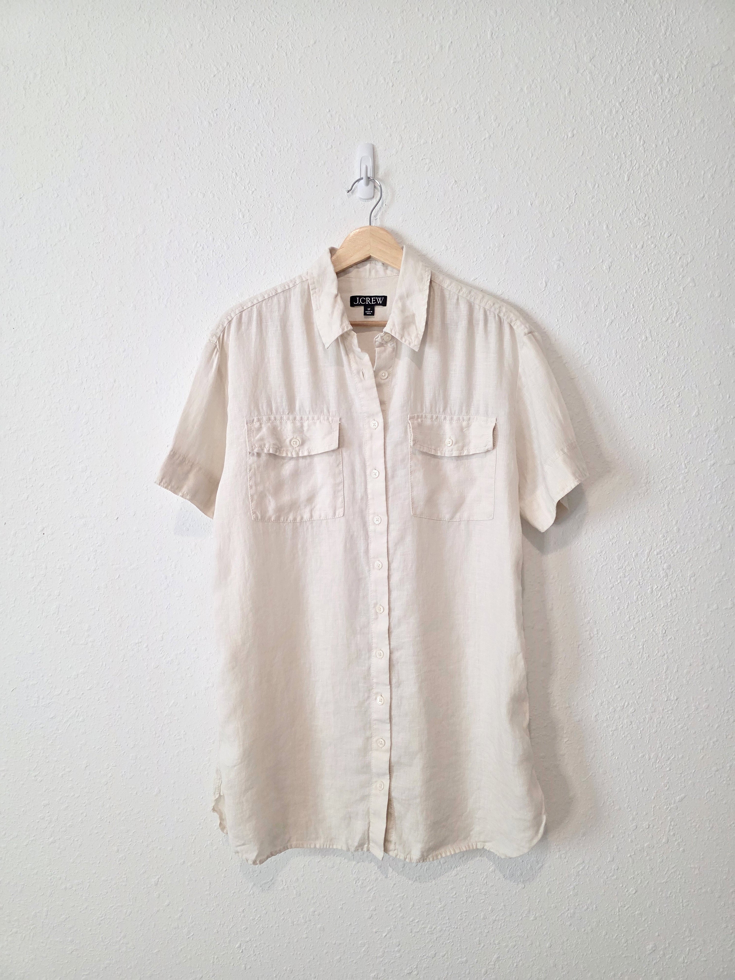 J.Crew Linen Mini Shirtdress (SP)