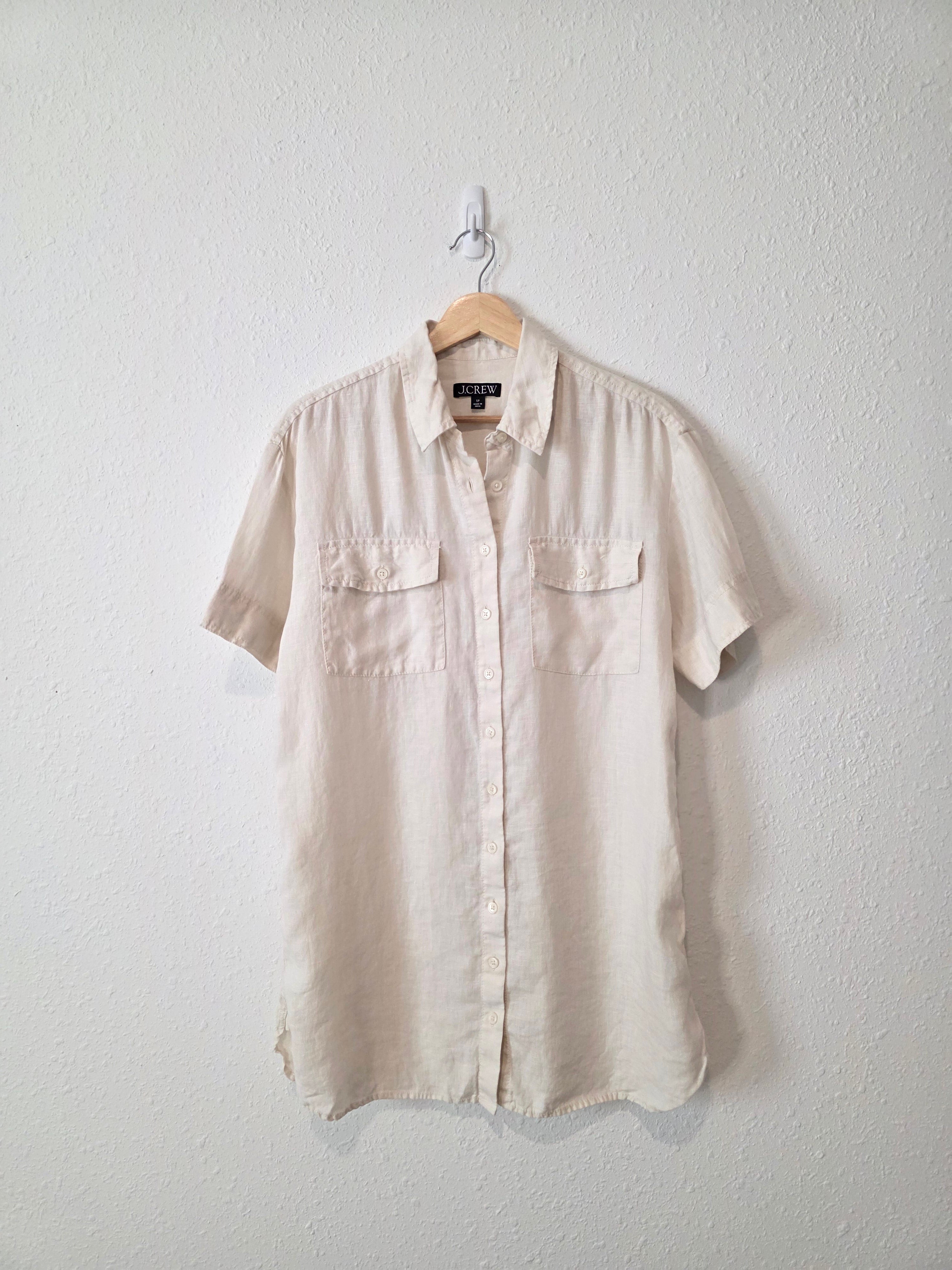 J.Crew Linen Mini Shirtdress (SP)