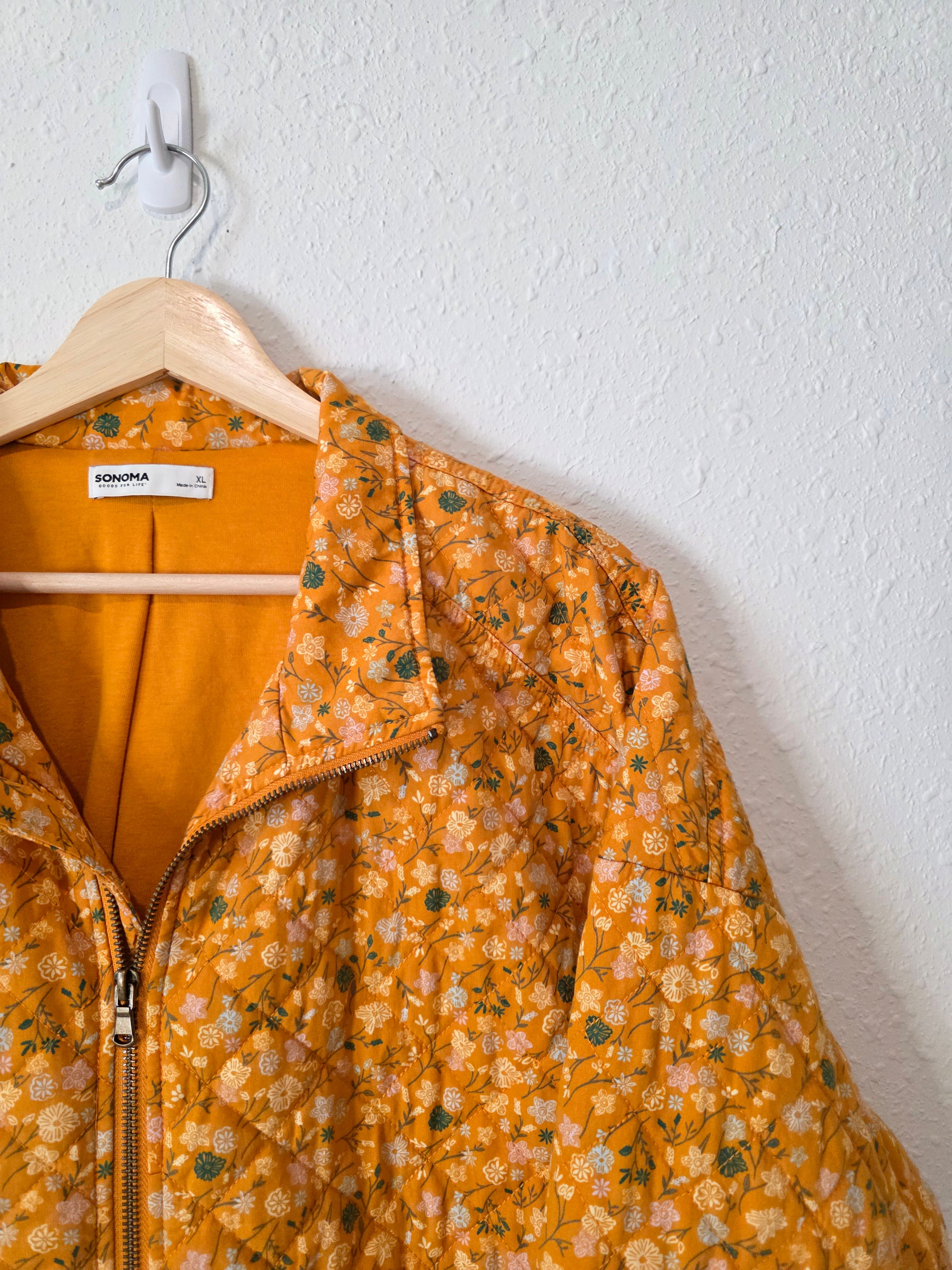 Floral Quilted Jacket (XL)