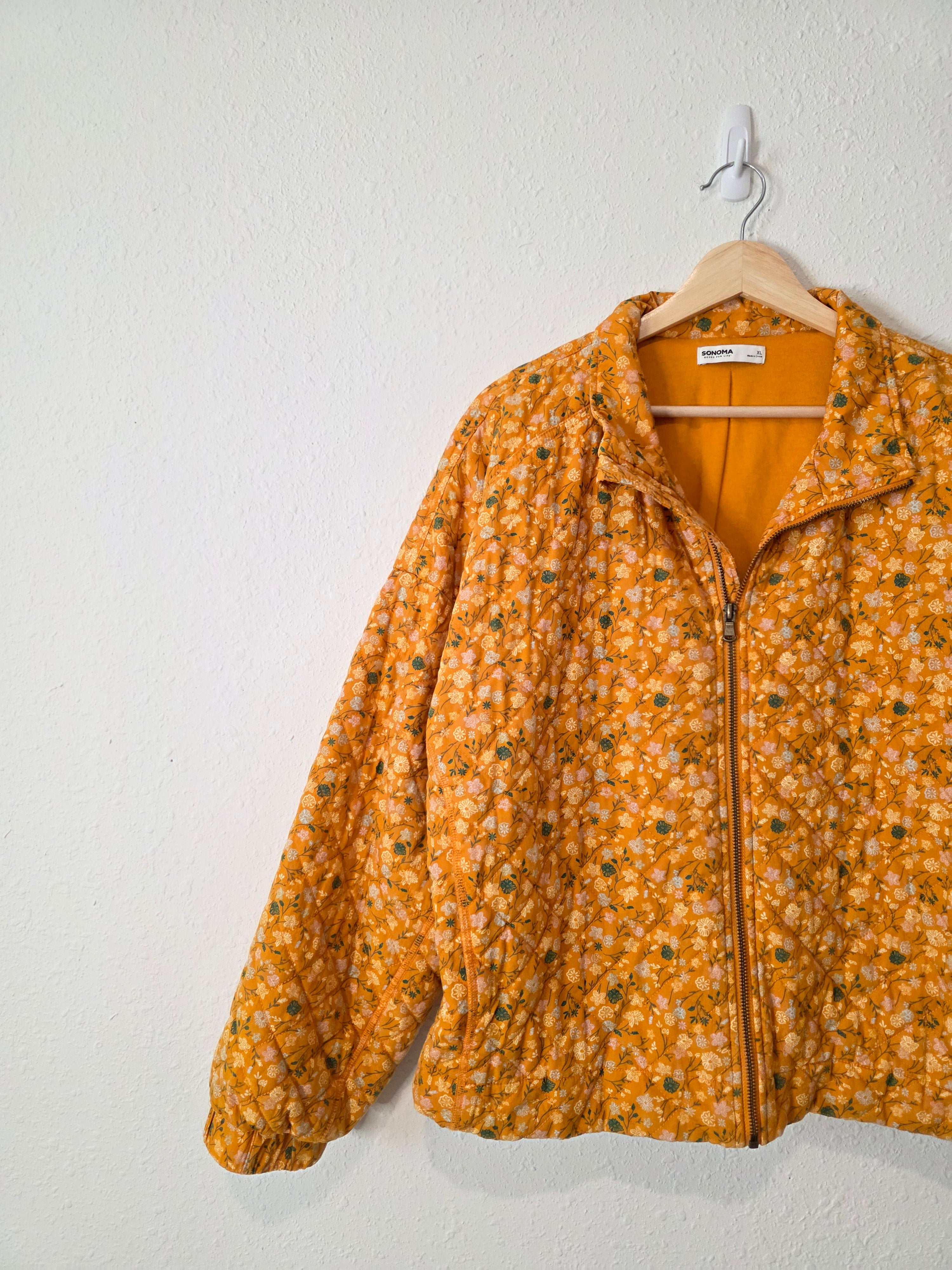 Floral Quilted Jacket (XL)