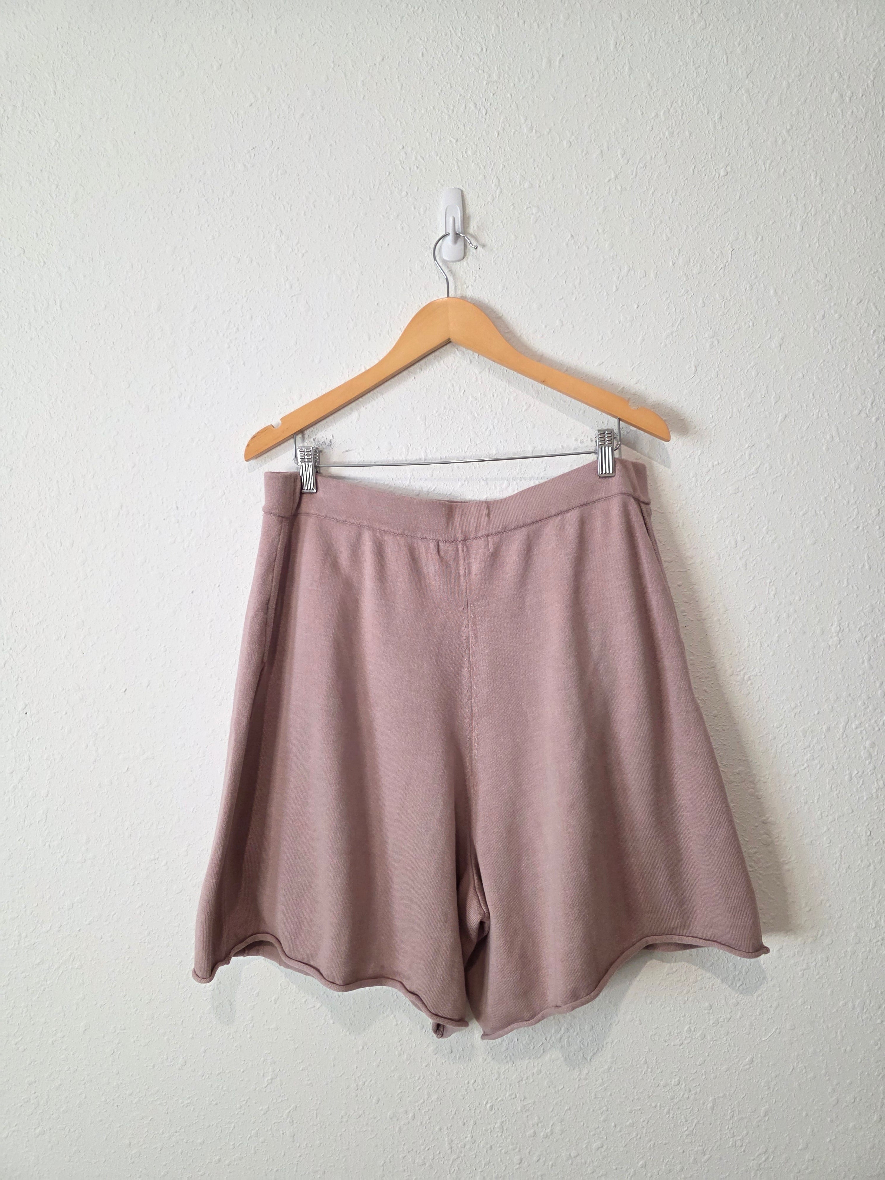 Free People Mauve Knit Shorts (XL)