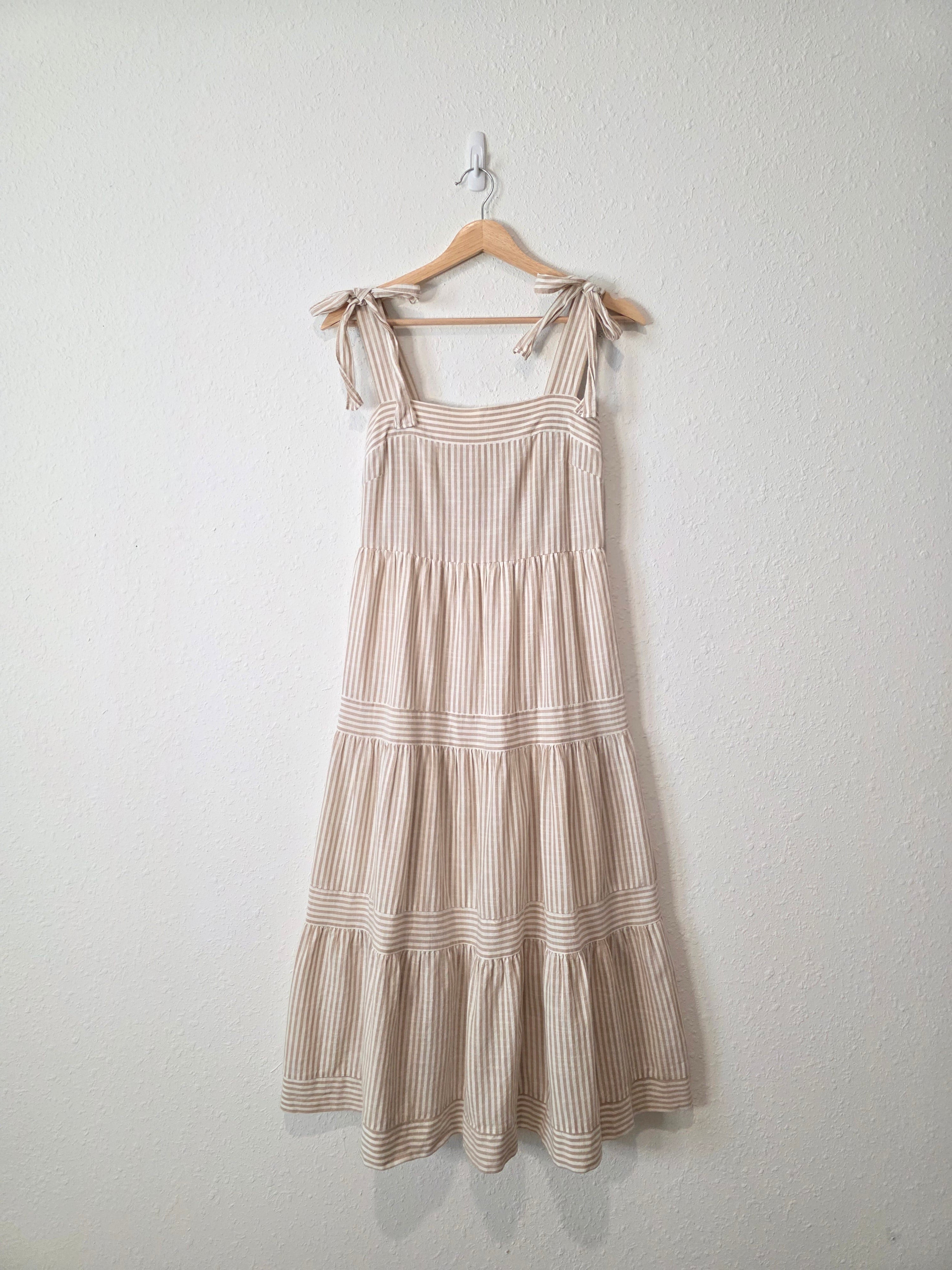 By The River Cotton Striped Dress (S)