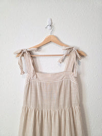 By The River Cotton Striped Dress (S)