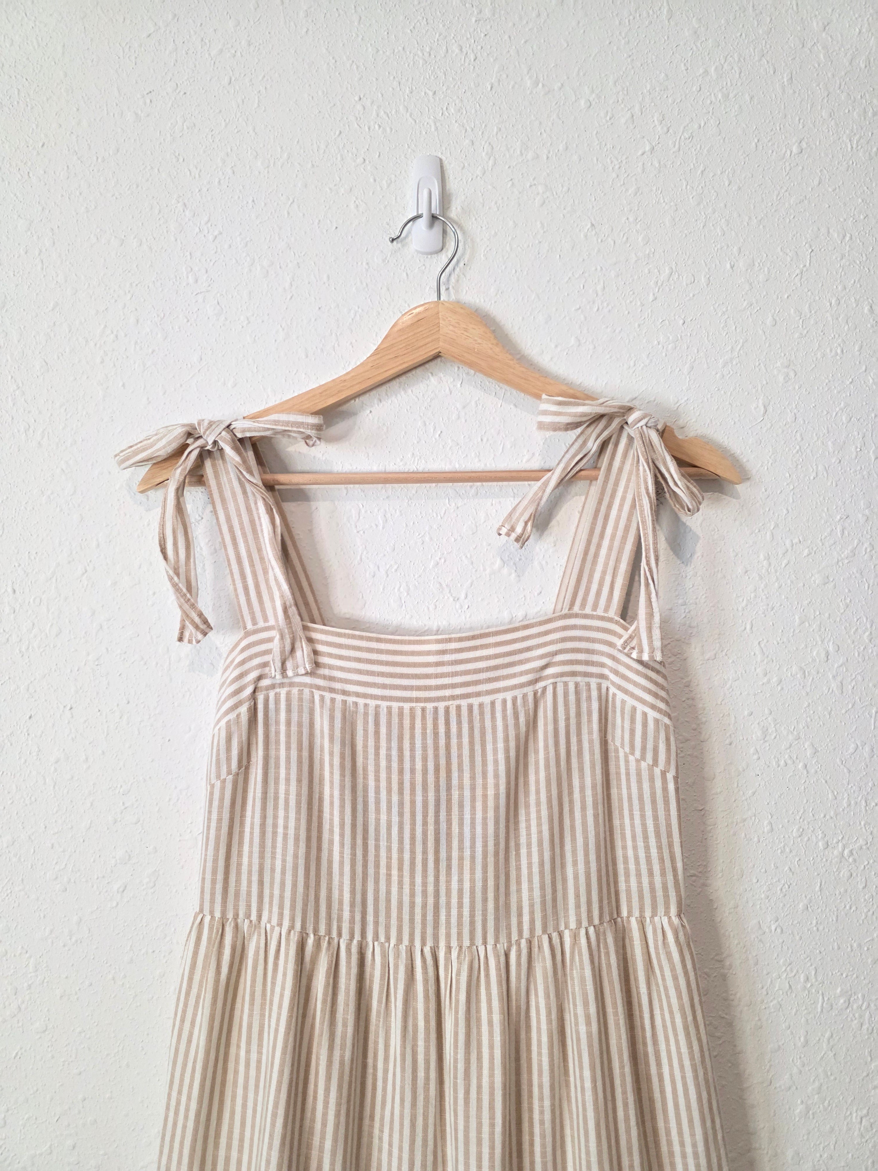 By The River Cotton Striped Dress (S)