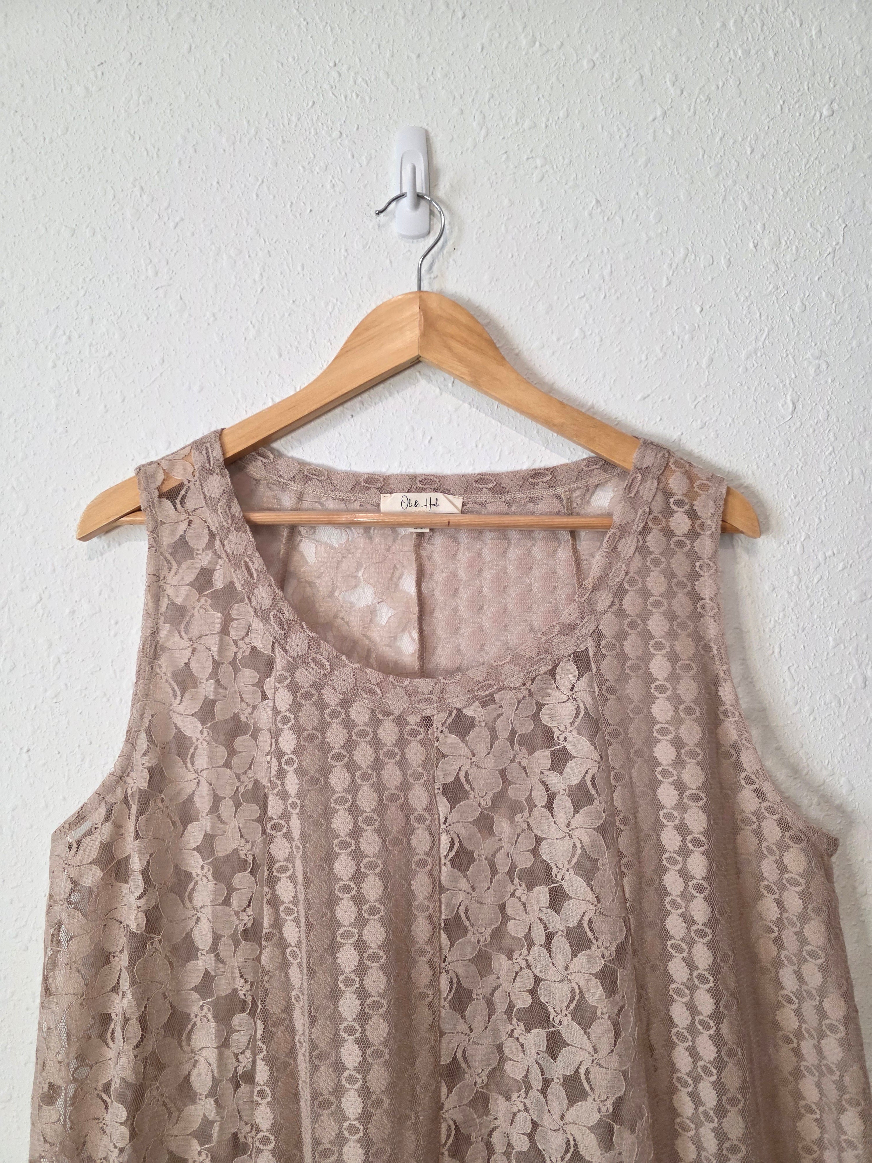 Oli & Hali Floral Lace Tunic (XL)