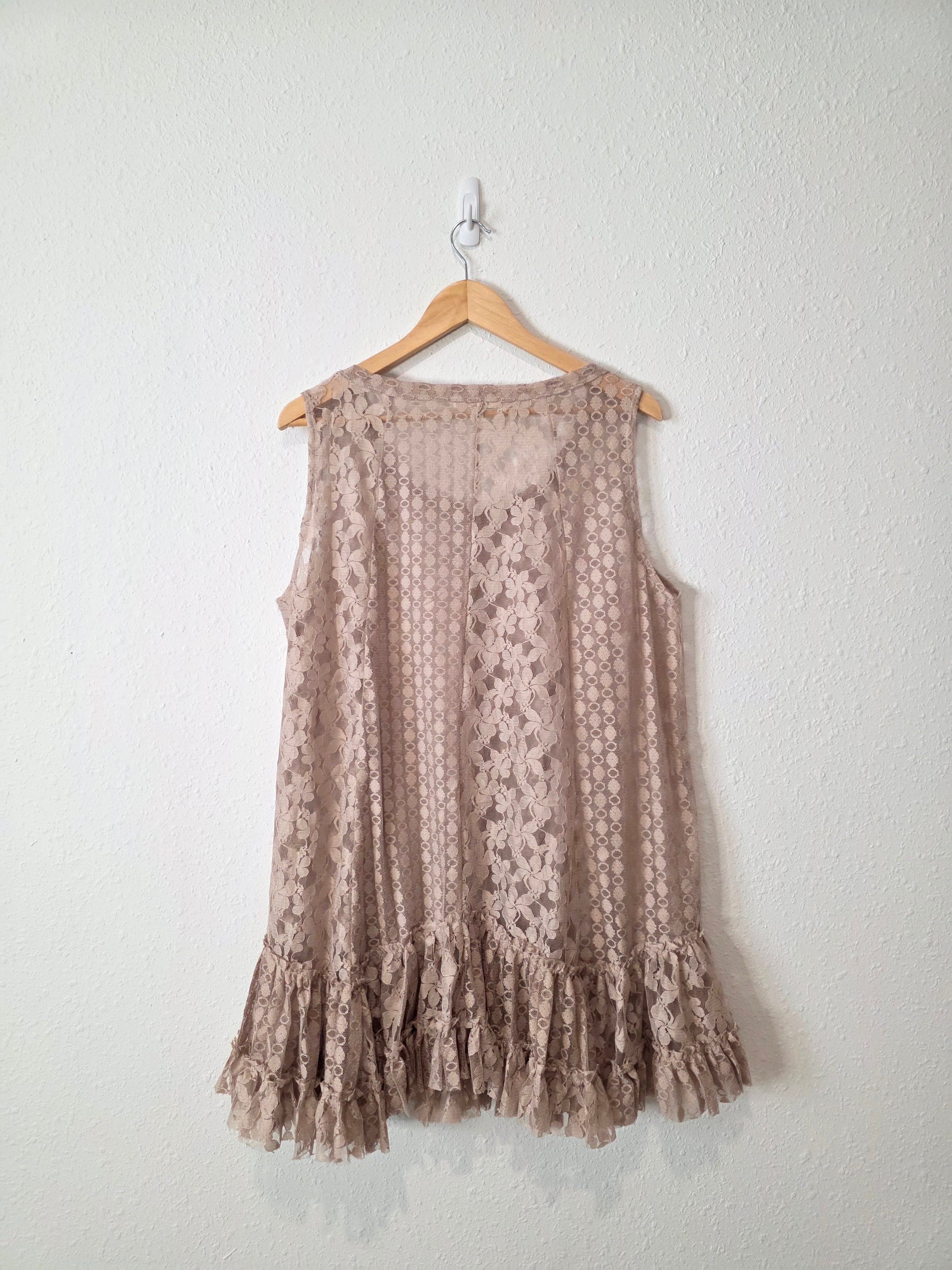 Oli & Hali Floral Lace Tunic (XL)