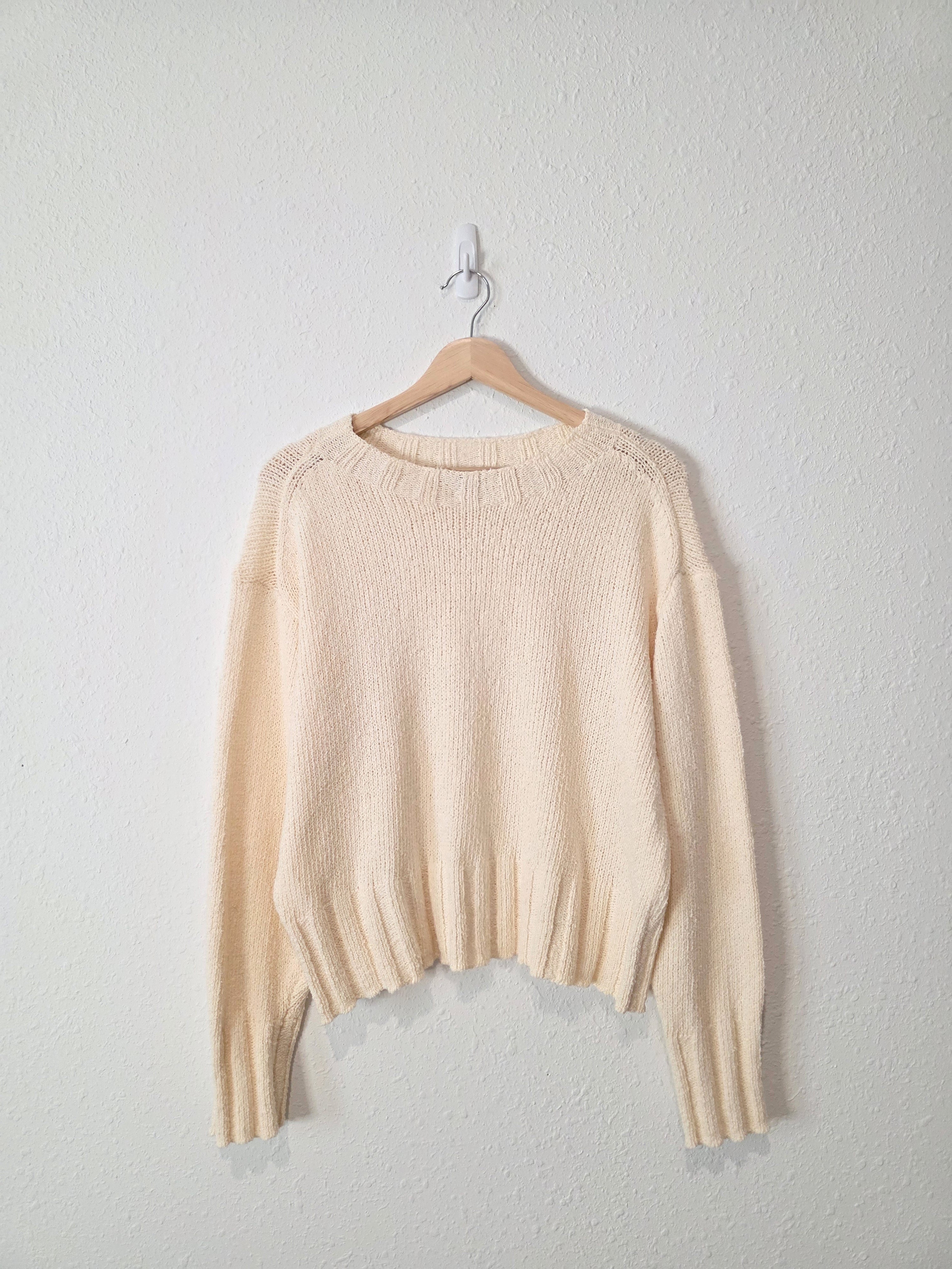 J.Crew Cream Textured Sweater (M)