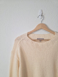 J.Crew Cream Textured Sweater (M)