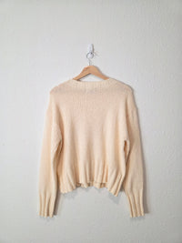 J.Crew Cream Textured Sweater (M)
