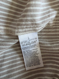 Neutral Striped Boyfriend Shirt (L)