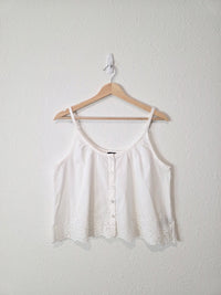 NEW Gap Eyelet Cotton Tank (S)