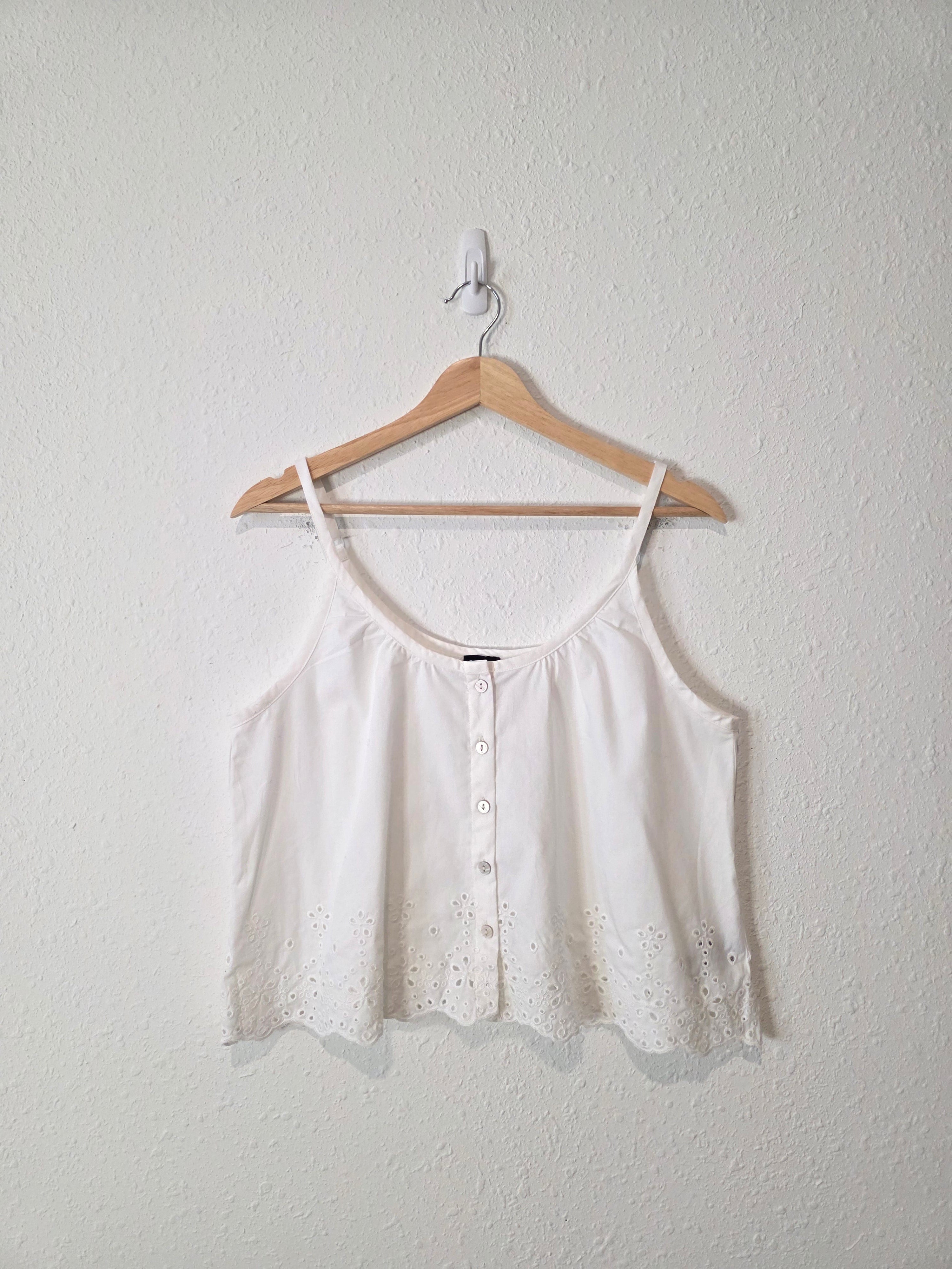 NEW Gap Eyelet Cotton Tank (S)