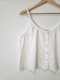 NEW Gap Eyelet Cotton Tank (S)