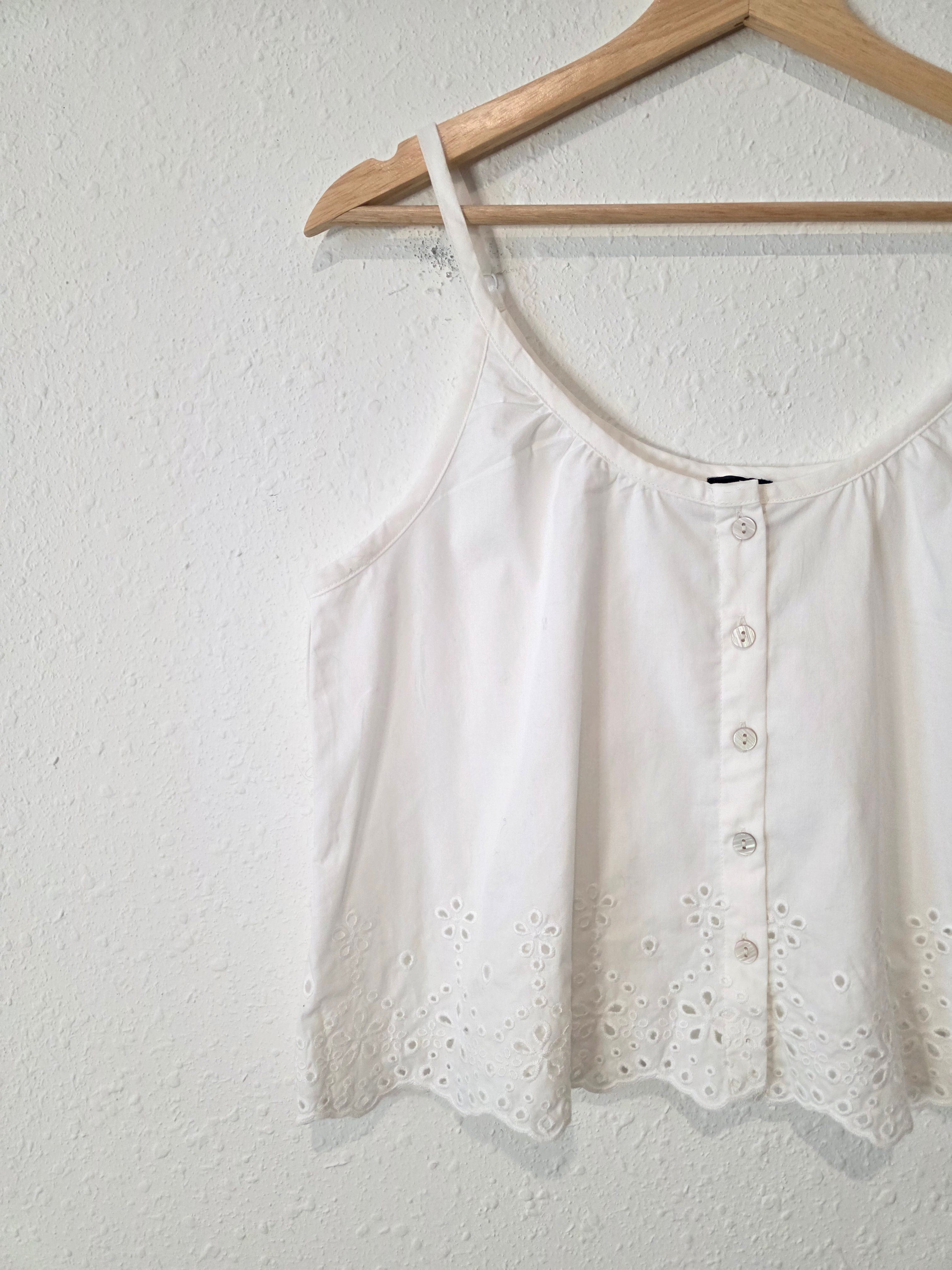 NEW Gap Eyelet Cotton Tank (S)