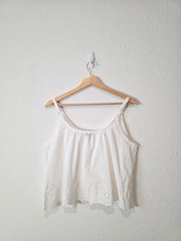 NEW Gap Eyelet Cotton Tank (S)