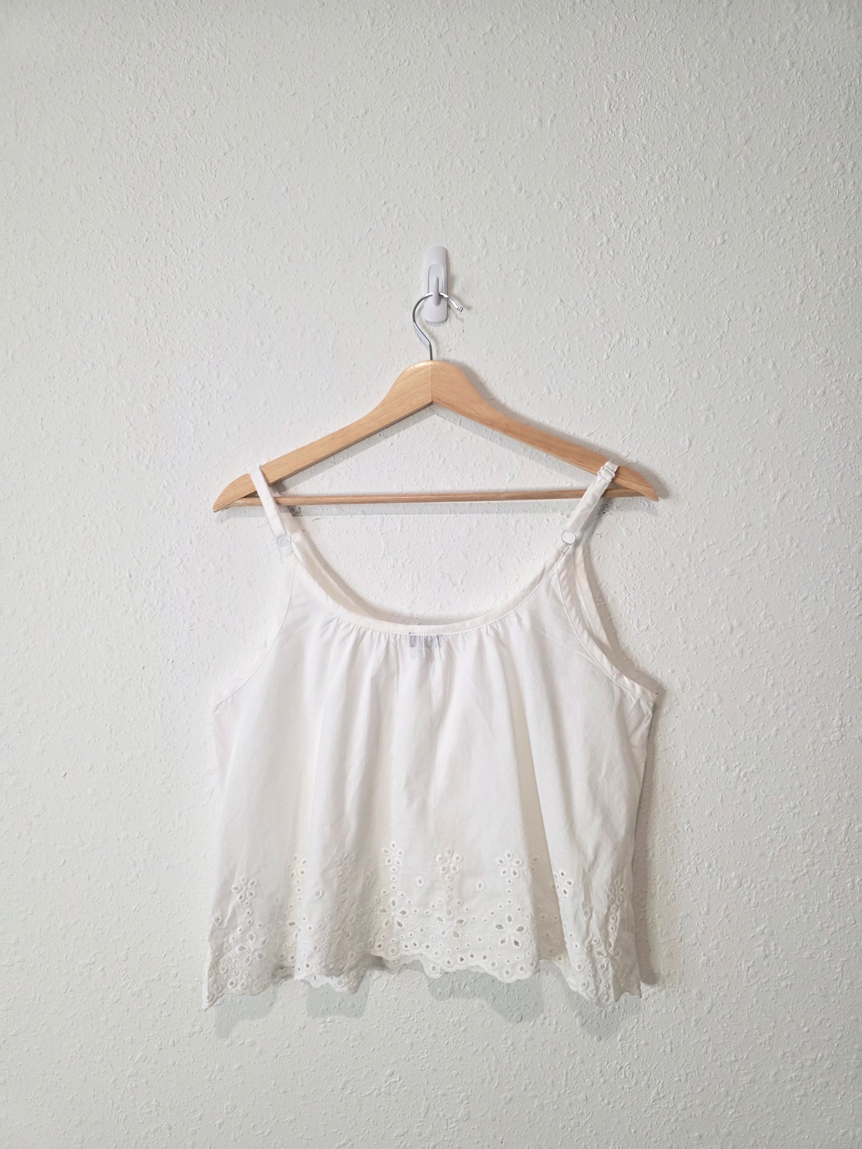 NEW Gap Eyelet Cotton Tank (S)