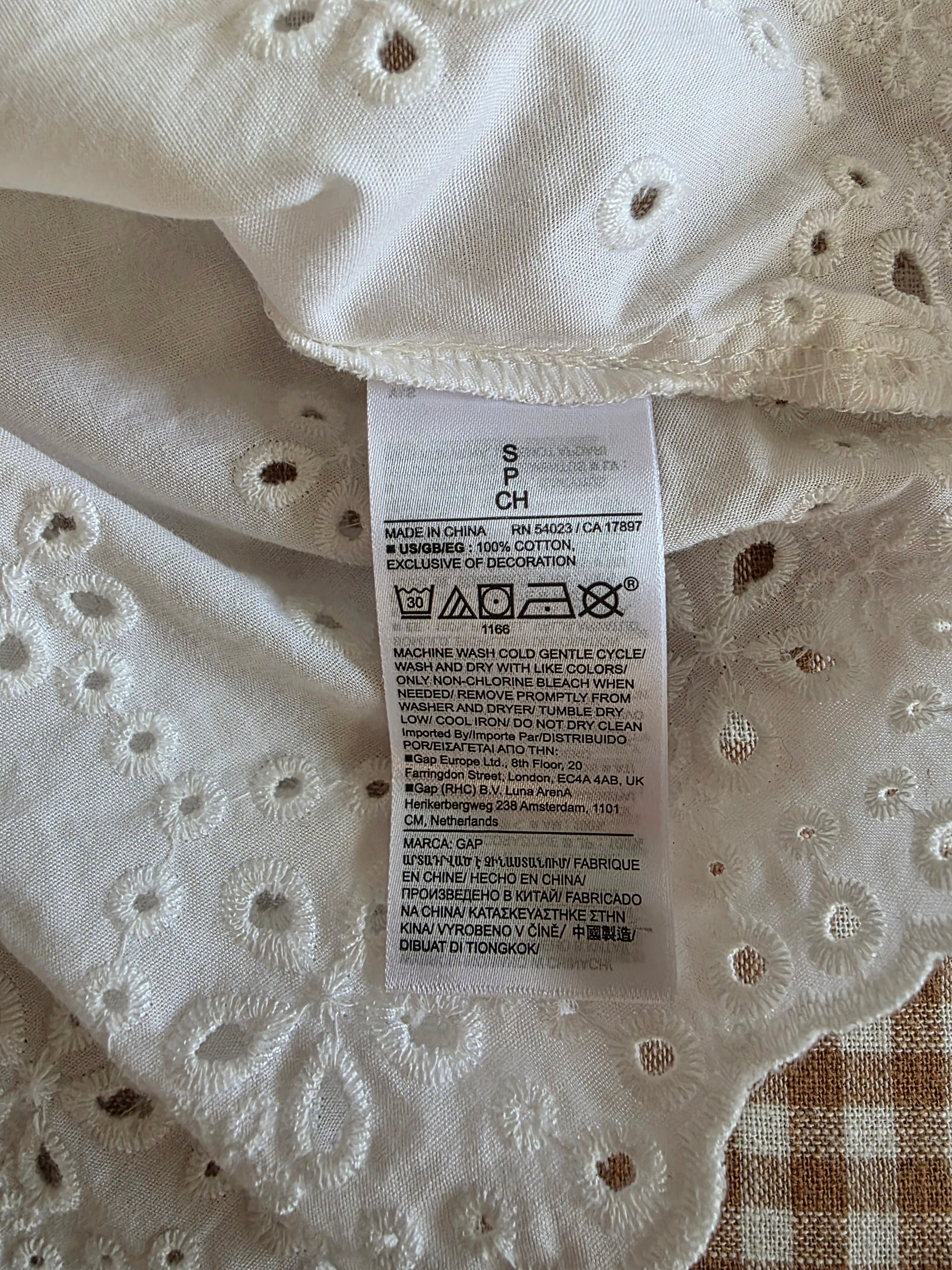 NEW Gap Eyelet Cotton Tank (S)
