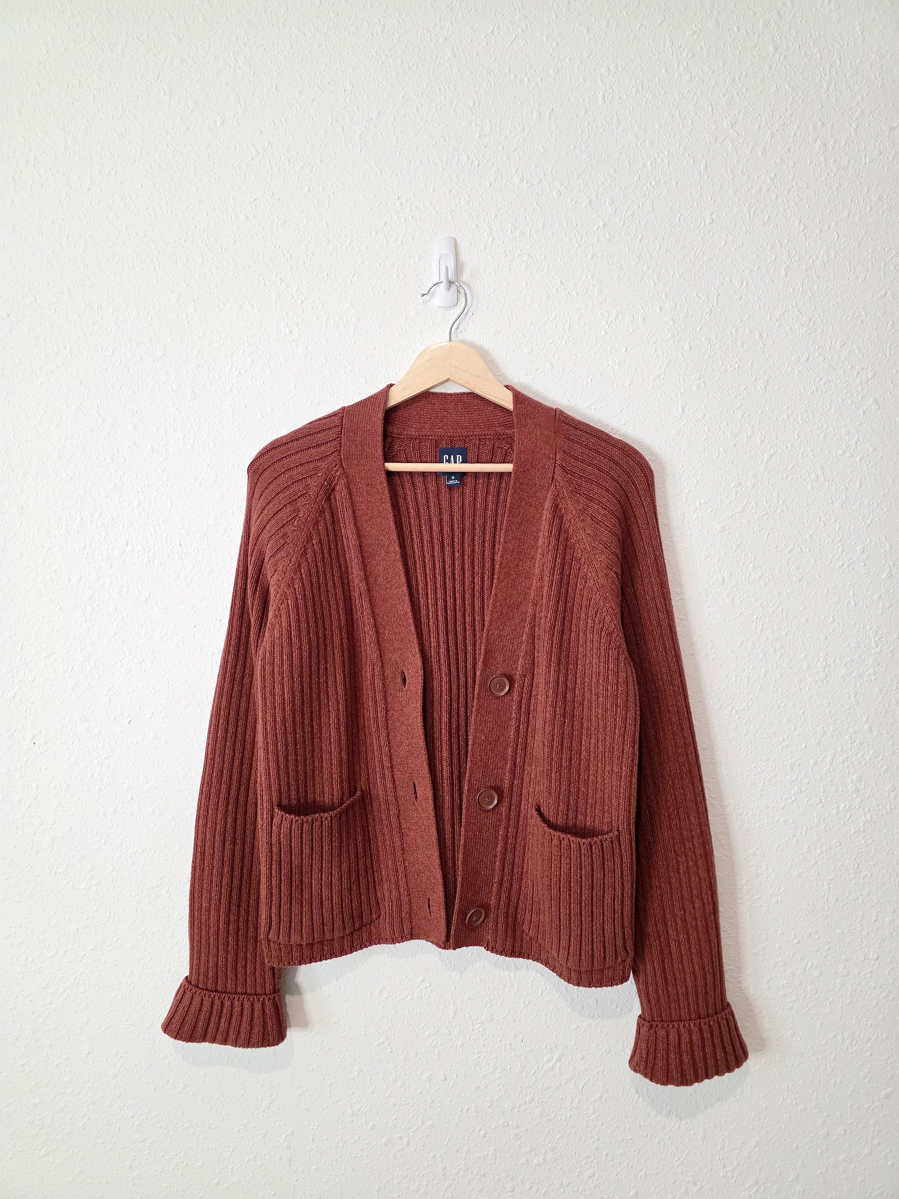 Gap Cotton Ribbed Cardigan (S)