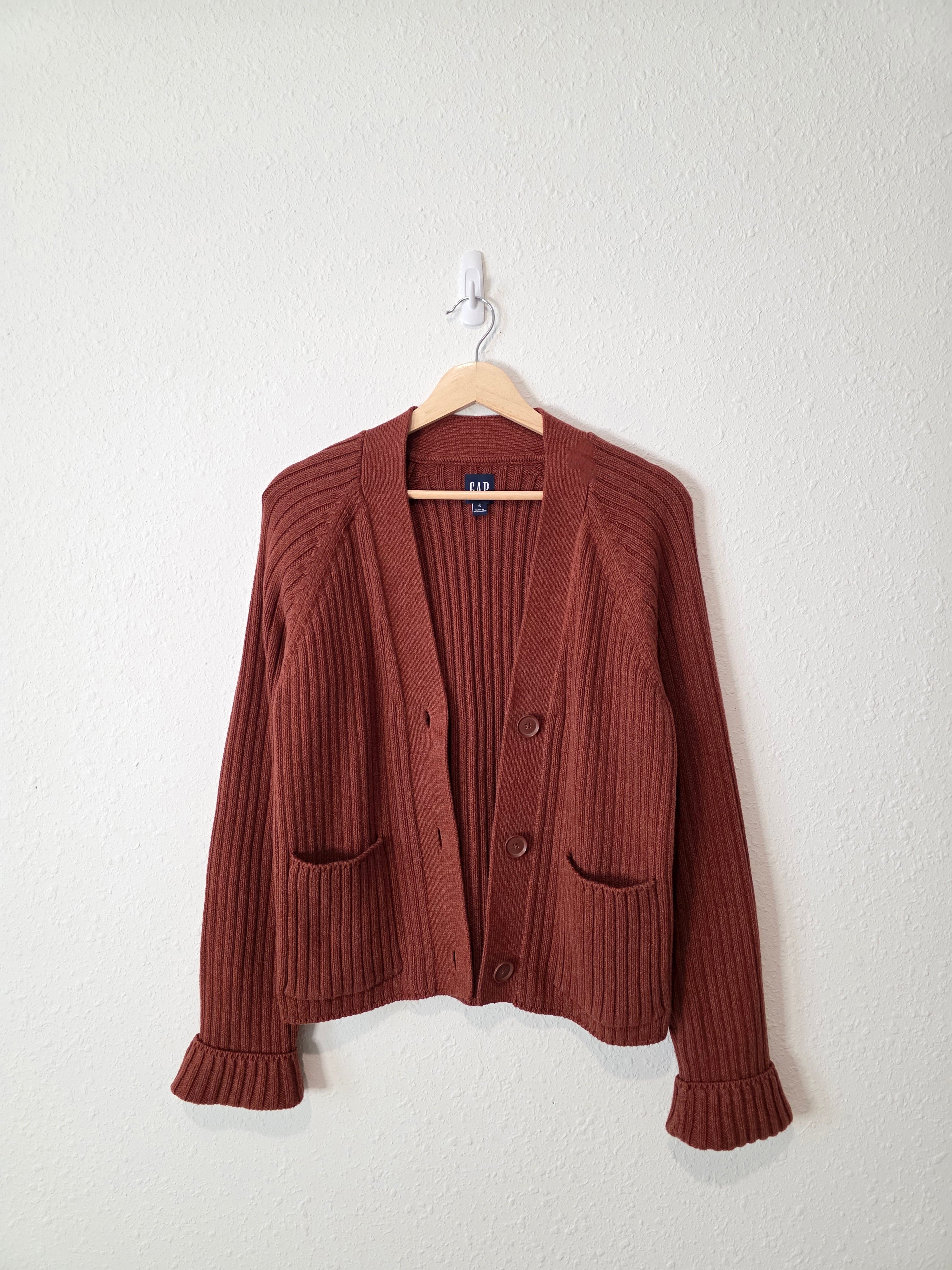 Gap Cotton Ribbed Cardigan (S)