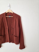 Gap Cotton Ribbed Cardigan (S)