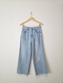 Light Wash Wide Leg Jeans (27)