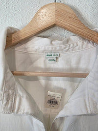 NEW Aerie White Cotton Button Up (XXL)