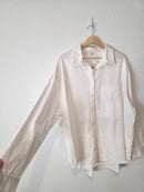 NEW Aerie White Cotton Button Up (XXL)
