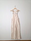 Aerie Ecru Wide Leg Overalls (XXS/XS)