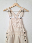 Aerie Ecru Wide Leg Overalls (XXS/XS)