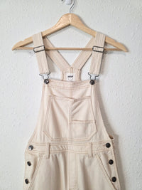 Aerie Ecru Wide Leg Overalls (XXS/XS)