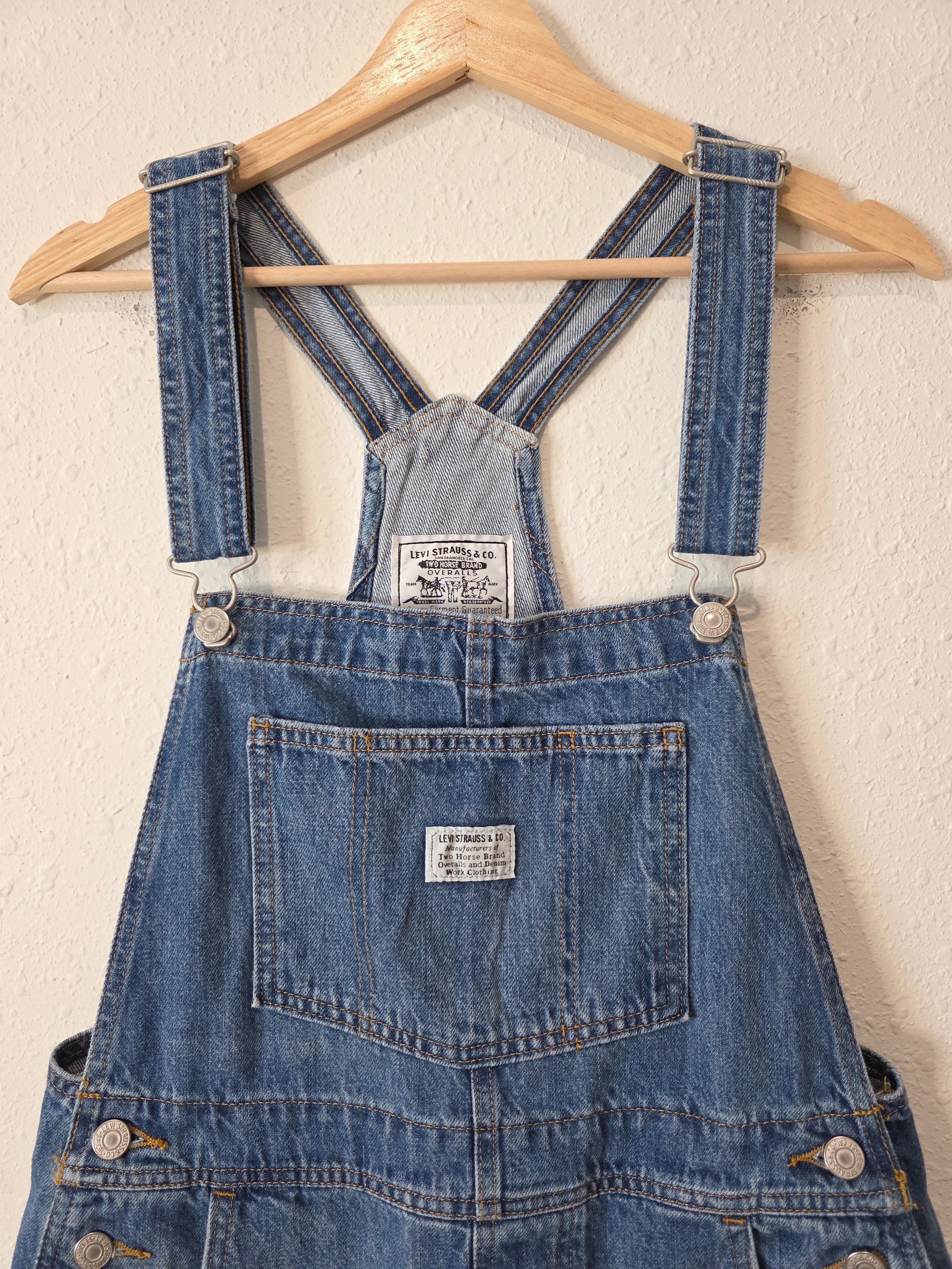Levi's Relaxed Denim Shortalls (S)
