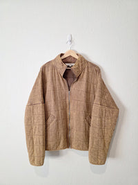Neutral Oversized Quilted Jacket (M)