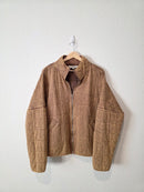 Neutral Oversized Quilted Jacket (M)