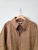 Neutral Oversized Quilted Jacket (M)