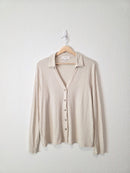 Banana Republic Oat Button Up Top (L)