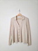 Banana Republic Oat Button Up Top (L)